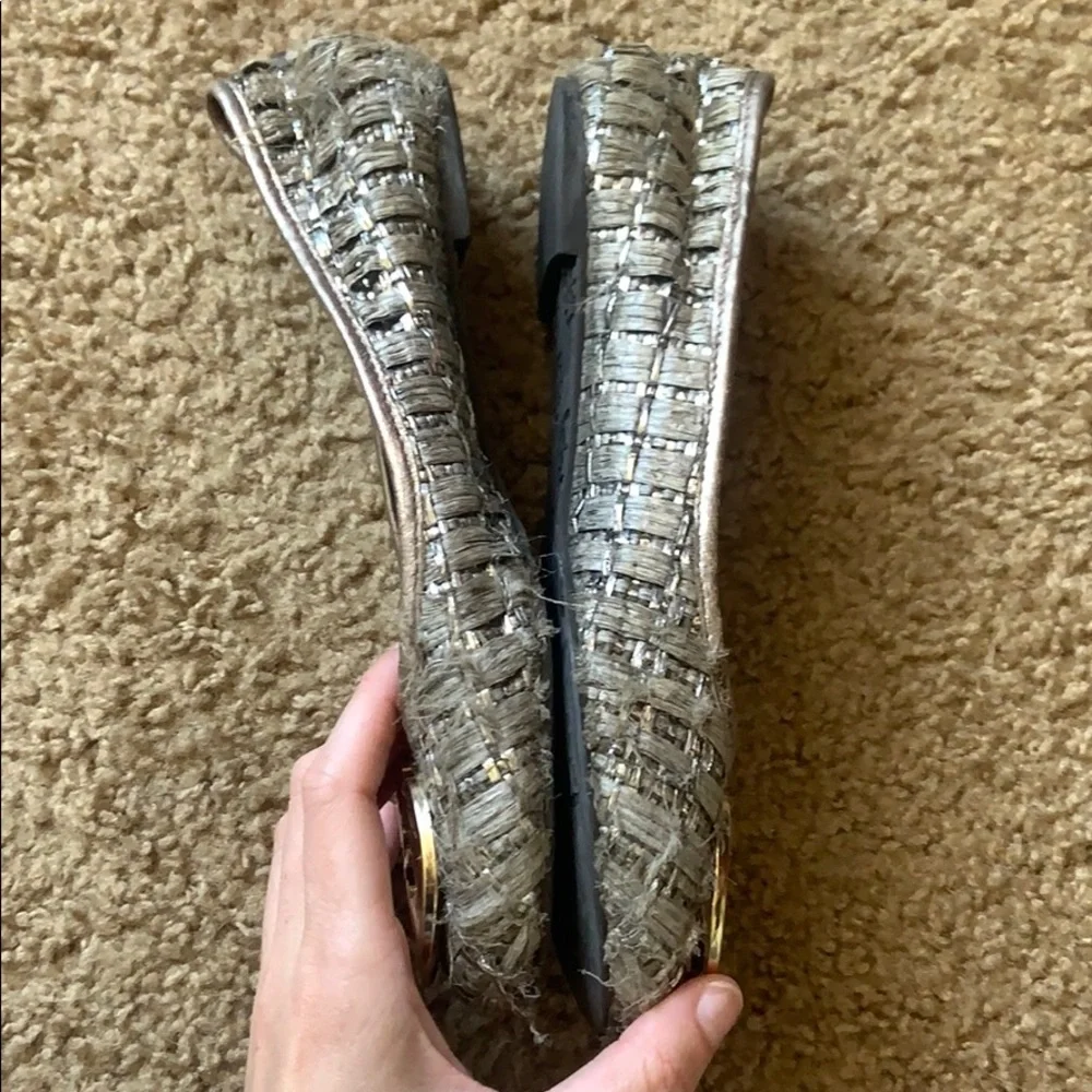 Tory Burch Woven Reva Flats